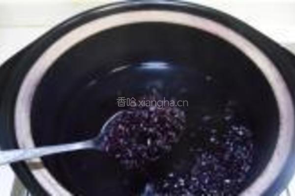 黑米椰奶棒冰的做法图解2