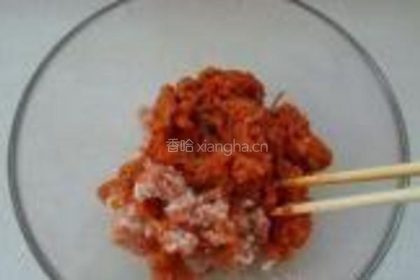 辣白菜锅贴的做法图解3