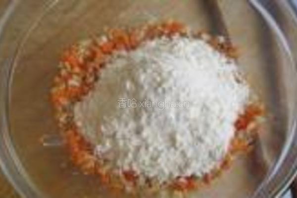虾米胡萝卜饼的做法图解7