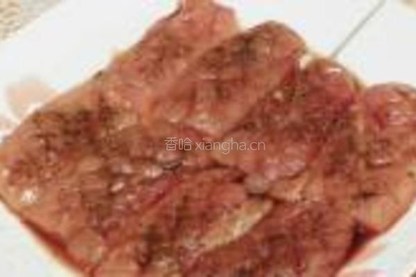 香煎鸡脯肉的做法图解2