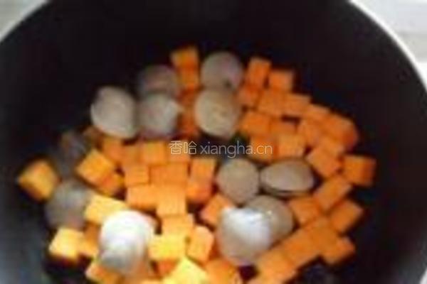 南瓜蛤蜊意面的做法图解4