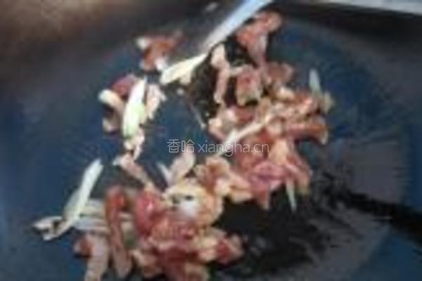 青菜肉丝炒面的做法图解6