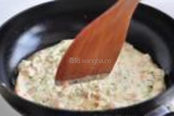 槐花肉末饼的做法图解7