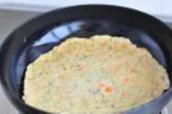 槐花肉末饼的做法图解8