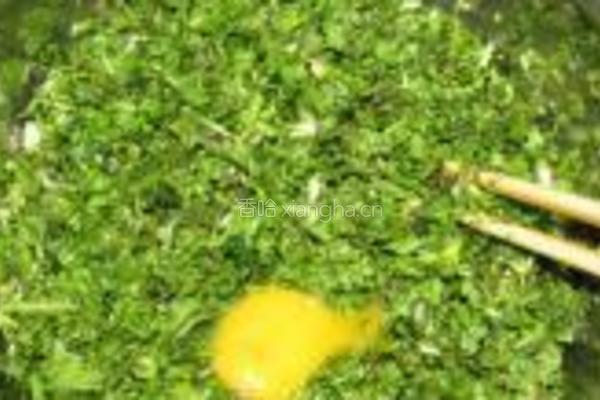 荠菜素饺子的做法图解5