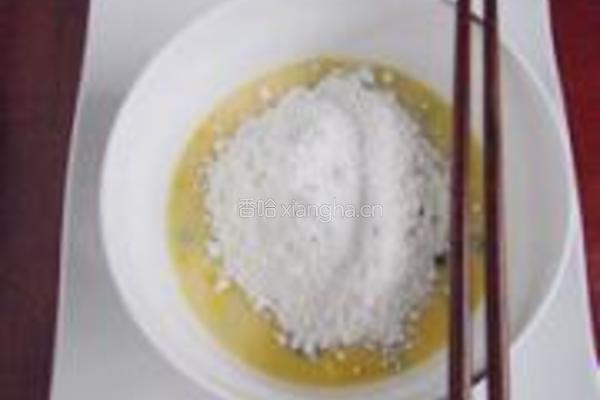 鸡蛋玉米豌豆饼的做法图解3