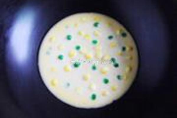 鸡蛋玉米豌豆饼的做法图解8