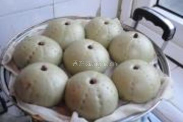 抹茶豆沙包的做法图解18