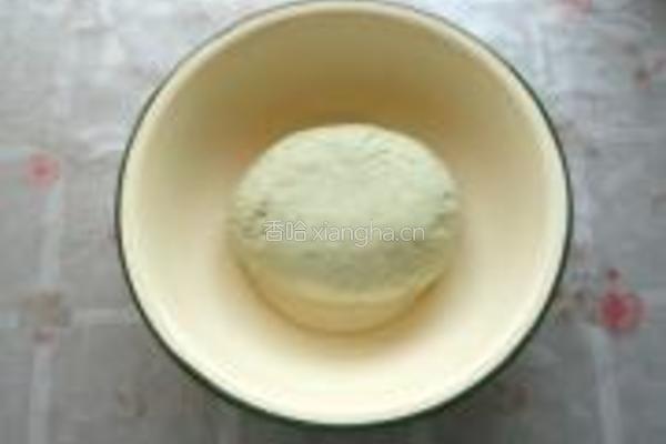 抹茶豆沙包的做法图解5