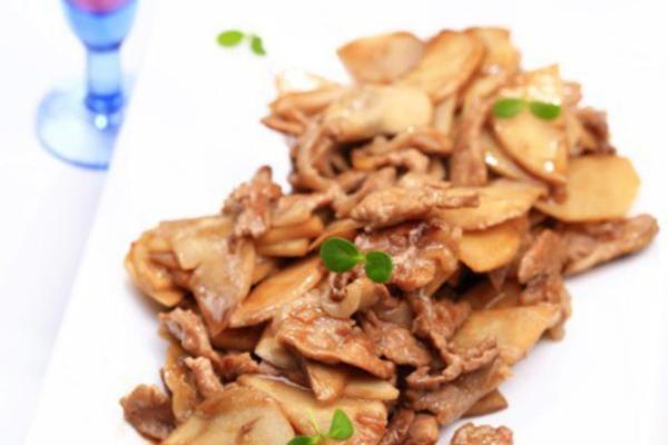 肉片炒慈菇