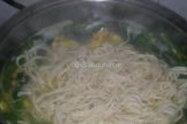 菠菜鸡蛋面的做法图解11