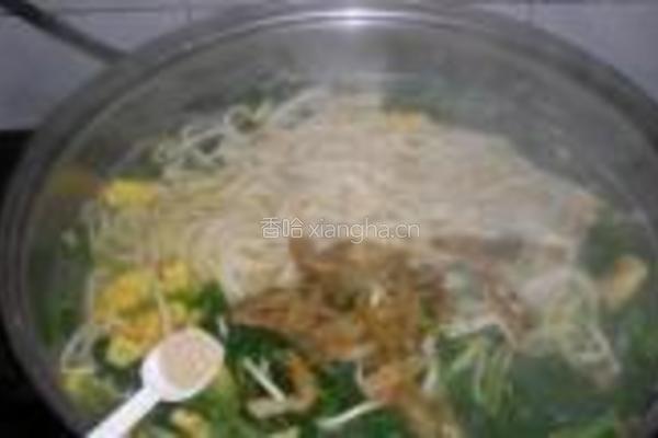 菠菜鸡蛋面的做法图解13