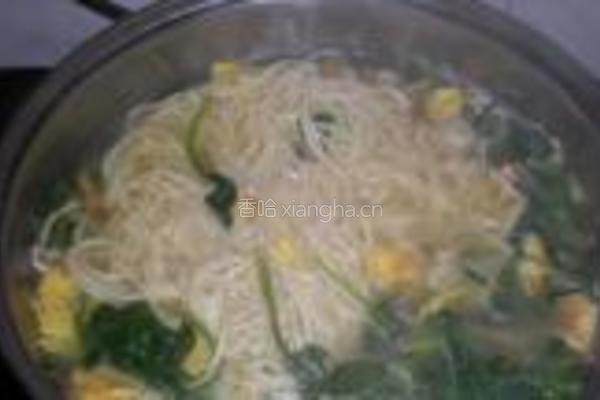 菠菜鸡蛋面的做法图解15