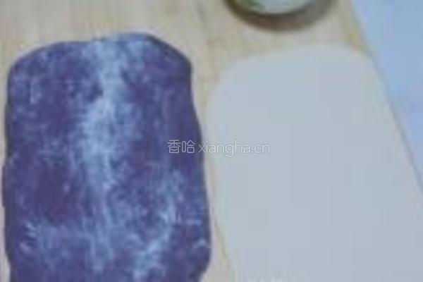 黑米双色花卷的做法图解8