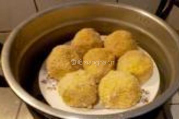红薯豆沙糯米球的做法图解10