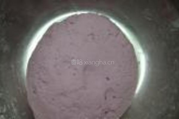 梦幻紫薯馒头的做法图解2