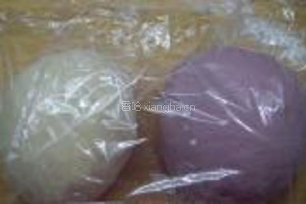 梦幻紫薯馒头的做法图解4