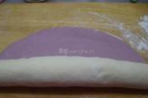 梦幻紫薯馒头的做法图解6