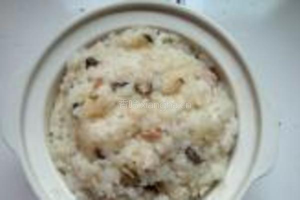 山药香菇瘦肉饭的做法图解4
