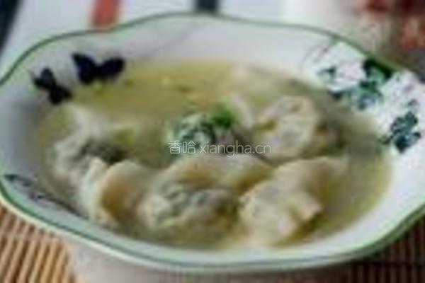 鸡汤荠菜馄饨的做法图解15