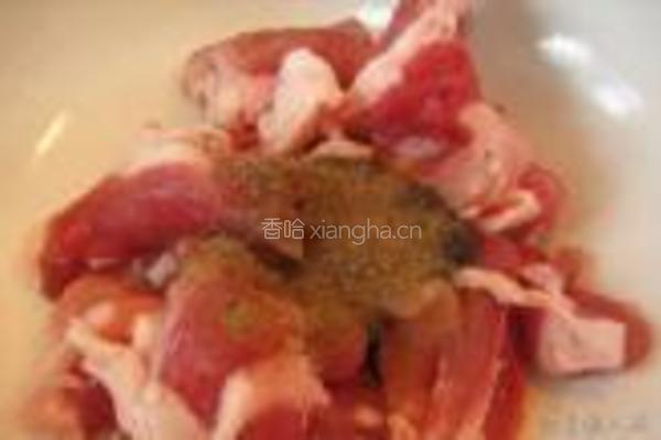 五花肉蚕豆煲饭的做法图解3