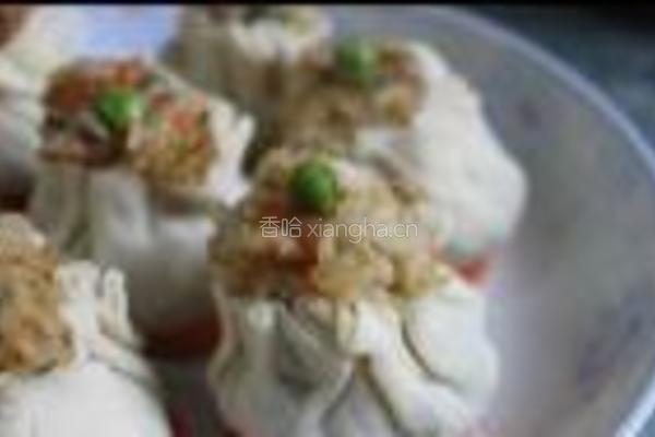 腊肉香葱烧卖的做法图解6
