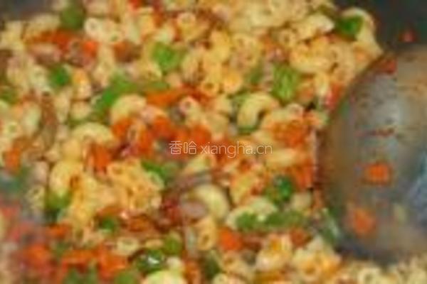 羊肉炒通心粉的做法图解6