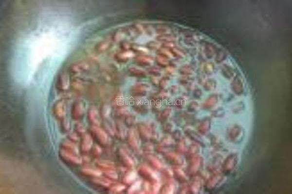 鸡汤焖豆子的做法图解3