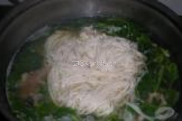 菠菜牛肚面的做法图解9