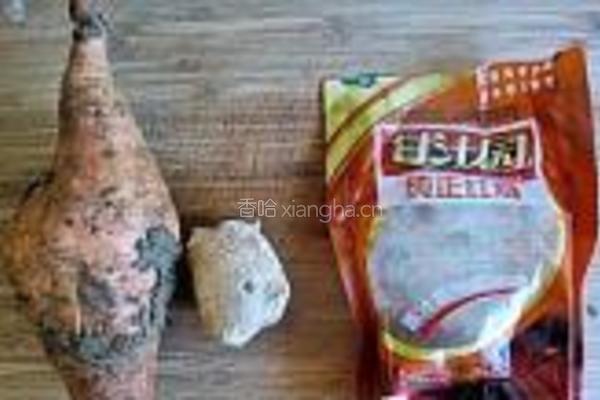 姜汁煮红薯的做法图解1