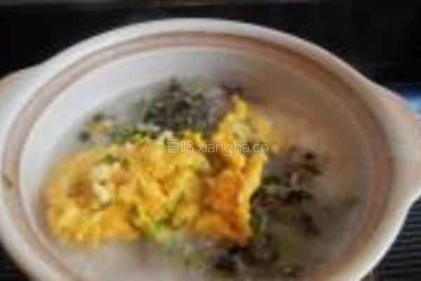蚕豆花鸡蛋粥的做法图解9