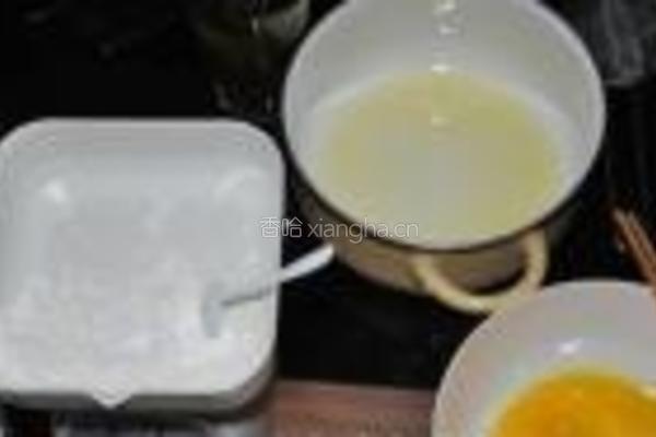 抹茶蛋糕的做法图解1