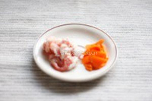 清炒芦笋配蛋羹的做法图解2