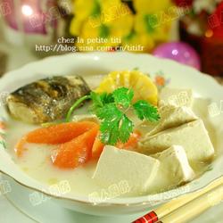 手工豆腐鱼头汤的做法[图]
