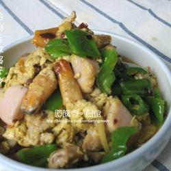 蛤蜊青椒鸡蛋炒的做法[图]