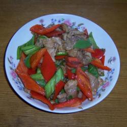 青红椒炒肉片的做法[图]