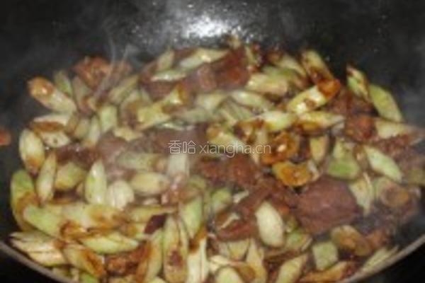 肉炒芸豆的做法图解5