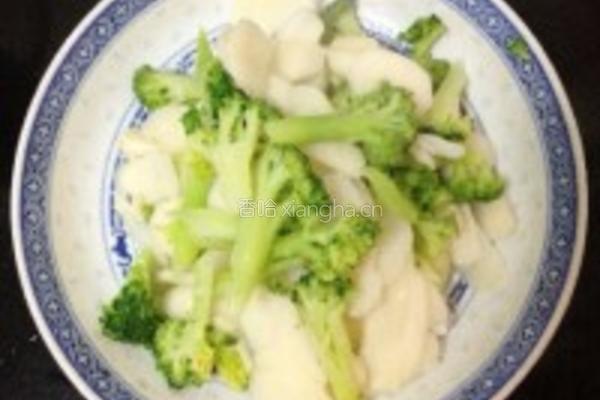 清热润肺西兰花炒荸荠的做法图解4