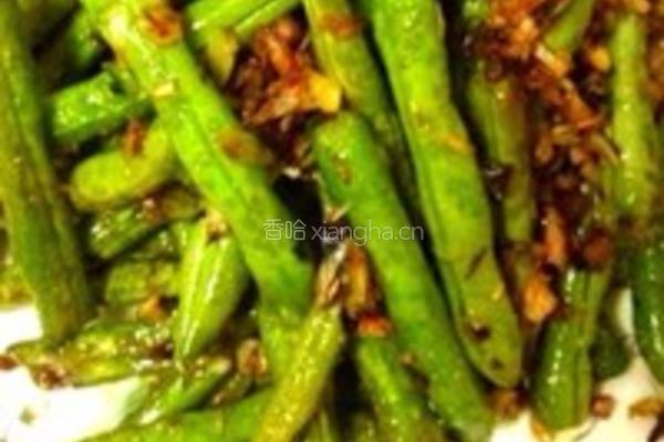 橄榄菜肉末四季豆的做法图解3