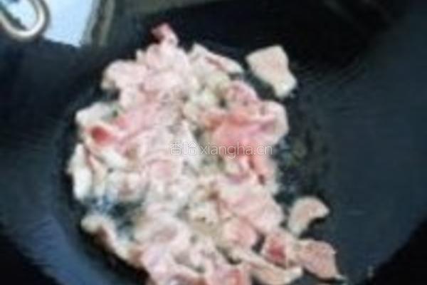 蚕豆炒肉片的做法图解3