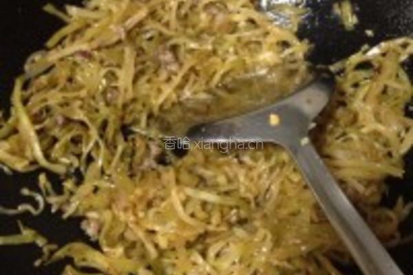 肉末榨菜丝的做法图解6