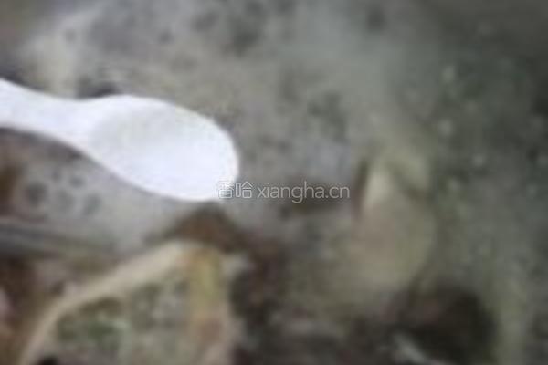 鲜菇猪红汤的做法图解9
