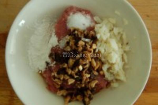 卤蛋肉圆蒸的做法图解5