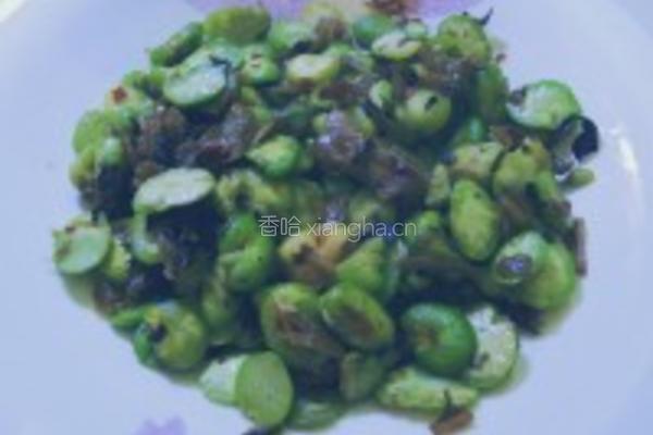 腌菜蚕豆的做法图解4