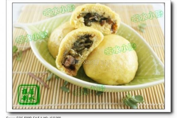 野菜马齿苋两样面团子