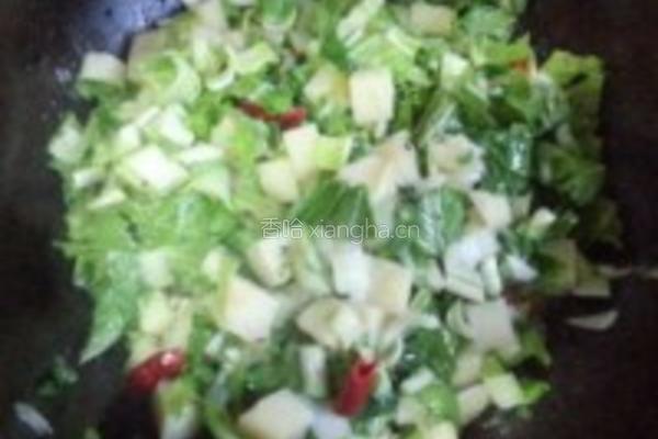小白菜熬土豆的做法图解8
