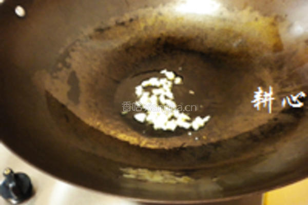 鸡汁炒芥蓝头的做法图解4