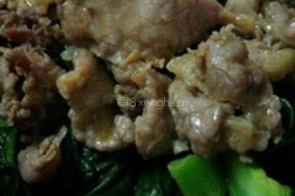 牛肉芥蓝炒果条的做法图解5