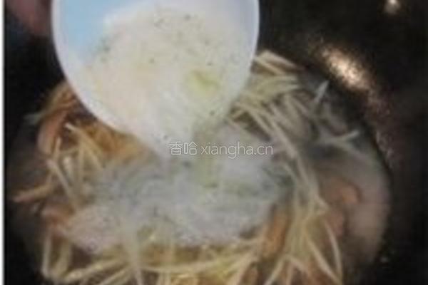 三丝银鱼羹的做法图解5