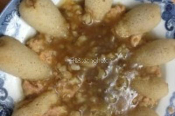 竹荪酿肉的做法图解5